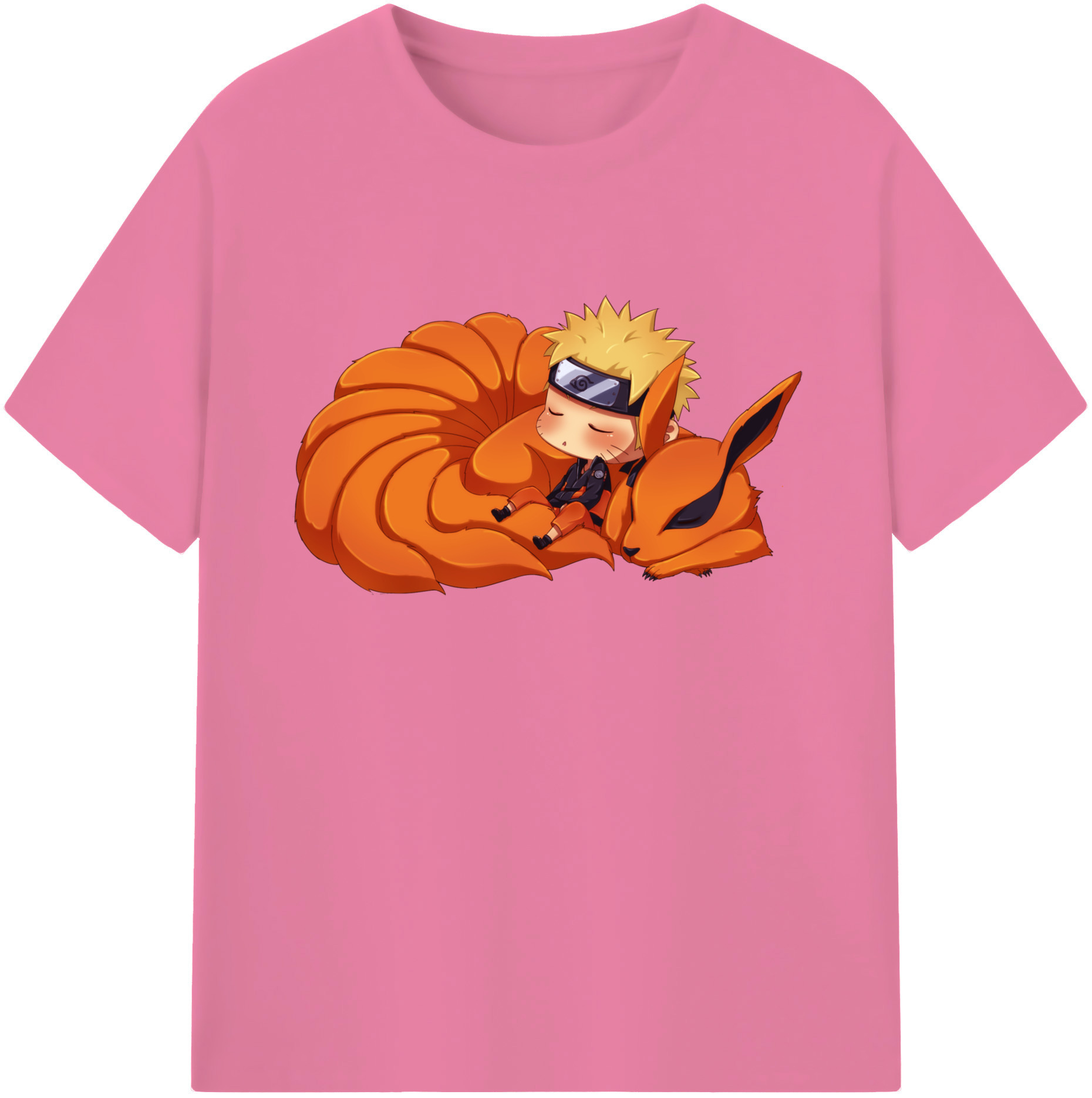 （画像用） NARUTO -ナルト- うずまき ナルト Uzumaki Naruto 綿100％半袖Tシャツ（フロントプリント）